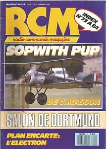 RCM N°85 PLAN : "L'ELECTRON" PETIT MOTO-PLANEUR / SPORTMAN 25 EZ / RADIO D8 - Bild 1 von 2
