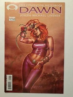 2003 Dawn Convention Sketchbook Comic Signed By Linsner. VF/NM. - Image 1 of 4