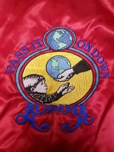VTG Alabama Satin Jacket Band Tour Album Rock Made USA Coat - Picture 1 of 5