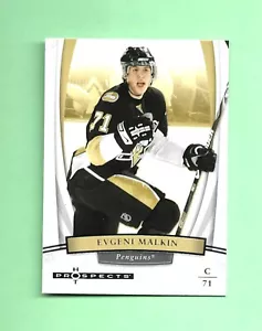 2ND YEAR! 07-08 Fleer HOT PROSPECTS Card # 9 EVGENI MALKIN EXCEPTIONAL! - Picture 1 of 2