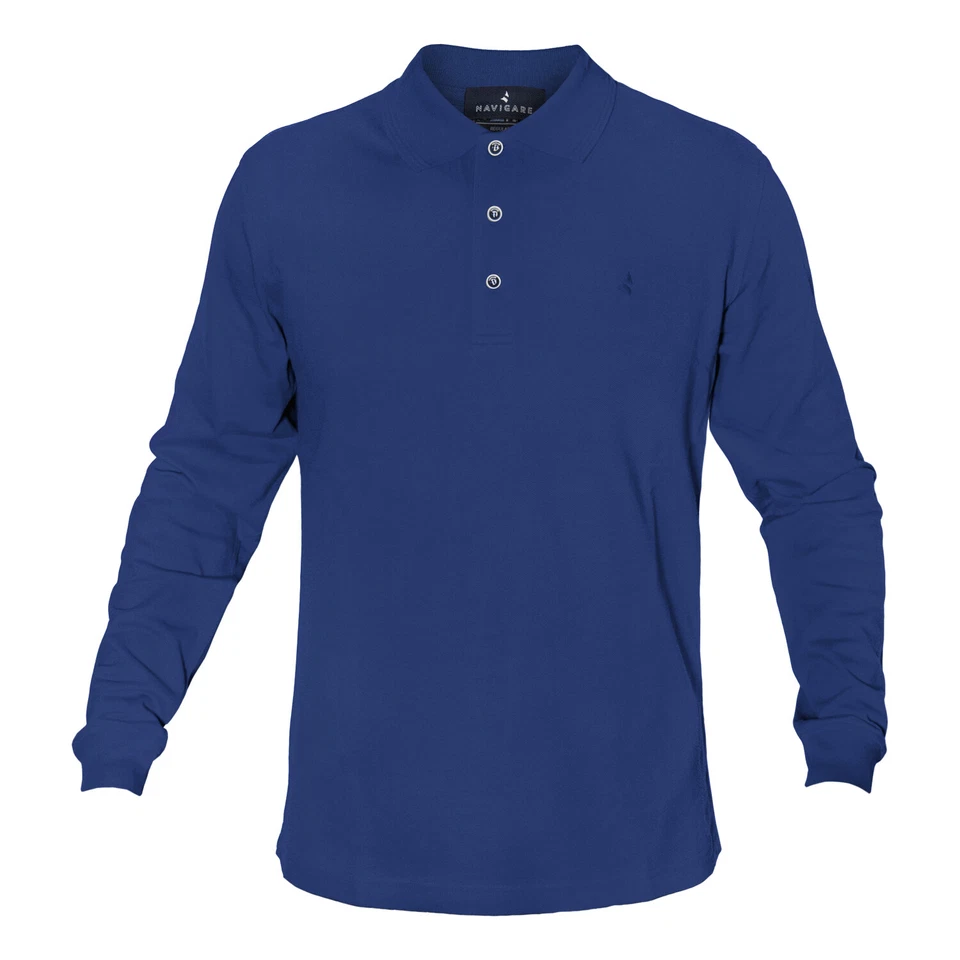 Polo Uomo NAVIGARE Cotone Piquet Manica Lunga Taglie M / 7XL Art.NVS228007 - Immagine 1 di 1
