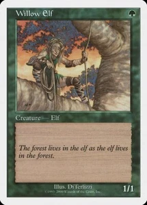 Willow Elf Starter 2000 PLD Green Common MAGIC THE GATHERING CARD ABUGames - Picture 1 of 1