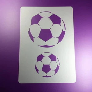 A4 Schablone Fußball 2 Bälle Fussball Ballsport - BA478 - Bild 1 von 2
