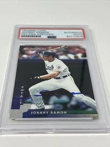 Signed Johnny Damon auto baseball card Royals 67 1996 Donruss #98 PSA DNA - Picture 1 of 3