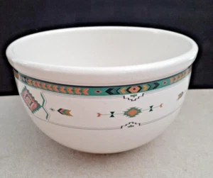 Vintage Studio Nova Adirondack Pattern Aztec Speckled Large Mixing Bowl Y2201 - Picture 1 of 4