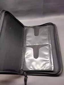 💥Vintage Case Logic CDW-48 Storage Case Wallet Nylon Black & Black Inserts GUC - Picture 1 of 7