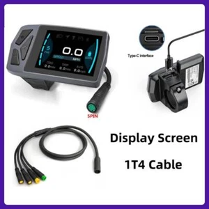 E-bike Speed Meter Control Panel Display Screen &Cable for Bafang BBS01/BBS02 HD - Picture 1 of 15