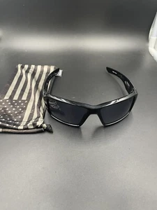 Oakley Eye Patch 2 Polished Black w/ Grey Lenses - Picture 1 of 11