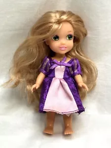 Disney Princess Petite Rapunzel Doll 6” Gently Used - Picture 1 of 9