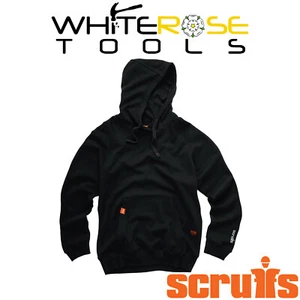 Scruffs Eco Worker Hoodie Black Breathable Zipped Pocket - Picture 1 of 5
