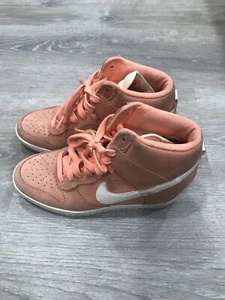 Nike Dunk Sky Hi Hidden Wedge Peach Womens Shoes 528899 600 Size 8 - Picture 1 of 10