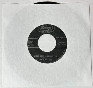 The Platters SMOKE GETS IN YOUR EYES, (45 DOO WOP) #71383 PLAYS VG+ - Picture 1 of 5