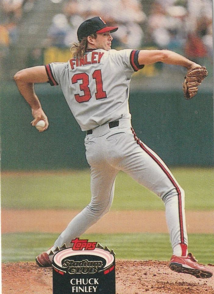 FREE SHIPPING-MINT-1992 Topps Stadium Club #315 Chuck Finley PLUS BONUS CARDS - Image 1 of 1