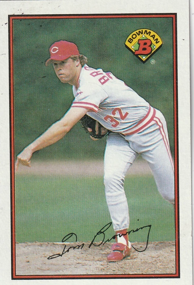 FREE SHIPPING-MINT-1989 Bowman Tom Browning #306 REDS PLUS BONUS CARDS - Image 1 of 1