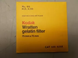 Kodak Gel Filter Wratten Gelatin Filter 75mm 0.50 - Picture 1 of 2