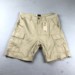 Levis Shorts Mens 38 Beige Stretch Flat Front Carrier Cargo Lightweight NWT - Picture 1 of 13