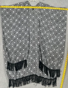 Torrid Women's Boho Hippie Geometric Kimono Tassel Cardigan Duster Size 0/S - Picture 1 of 14