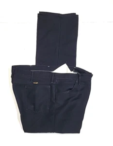 Vintage Wrangler Western Navy Pleated Dress Slacks Men's 38x34 Made In USA - Picture 1 of 11