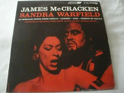 James McCracken, Sandra Warfield: Operatic Duets From Otello, Carmen, Aida VINYL - Image 1 of 2