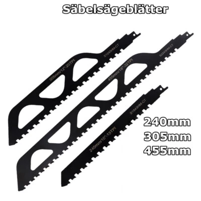 SÄBELSÄGEBLÄTTER HM SÄGEBLATT FÜR-GASBETON ZIEGELSTEIN ZEMENTSTOFFE PORENBETON - Bild 1 von 4