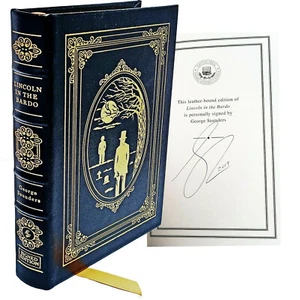 Easton Press LINCOLN IN THE BARDO George Saunders signiert COA Leder gebunden NEU - Bild 1 von 10