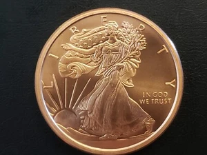 2018 Golden State Mint Walking Liberty 2 oz rame brillante non circolato - Foto 1 di 2