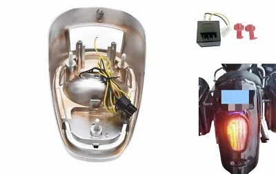 Ajuste KAWASAKI Vulcan 2000/VN2000; Lámpara de luz trasera de freno LED ROJA + señal de giro Foto 1 de 2