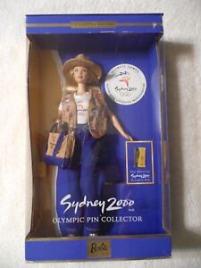 New Mattel Sydney 2000 Olympic Pin Collector Barbie Doll #25644 Collectible