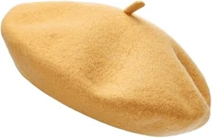 Womens Plain Beret Hat Wool Autumn Girls Fashion Hats French Beret Winter Cute - Picture 1 of 16