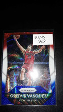 2015-16 Panini Prizm Red White Blue Refractor Greivis Vasquez Basketball Card