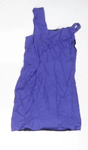 Roland Mouret Womens Purple Viscose Sheath Size 10 Square Neck Pullover - Picture 1 of 10