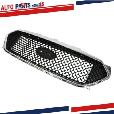 For 13-18 Ford Taurus SHO Front Upper Grille Matte Black W/Chrome Trim Foto 1 de 4