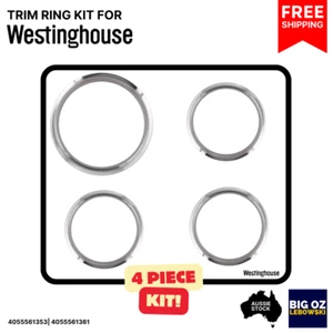 Westinghouse PAK143W Cooktop Trim Ring Kit | 3x 6" & 1x 8" | Free Shipping - Foto 1 di 11
