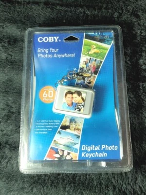 Coby DP-151 Digital Photo Key Chain/1.5"LCD Display/Holds 60 Photos - Image 1 of 4