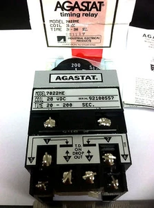 Agastat 7022ME Time Delay Relay 800A 1/4HP Coil-28VDC Time-20 - 200 Sec. - Picture 1 of 8