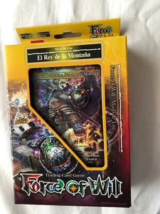 SET INICIO NUEVO EL REY DE LA MONTAÑA MAZO DE LUZ FORCE OF WILL NUEVO SPANISH - Imagen 1 de 2