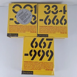 Anonymous: PHAIDON DESIGN CLASSICS : 3 VOLUME SET 1st Ed HC/DJ - Picture 1 of 24