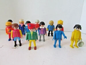 LOTTO 12 FIGURINE PLAYMOBIL VINTAGE GEOBRA ANNI 80 3" ASSORTITE L17 - Foto 1 di 4