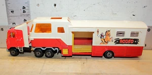 Vintage Majorette Rodeo Horse Trailer Camper Made in Frances - Picture 1 of 9