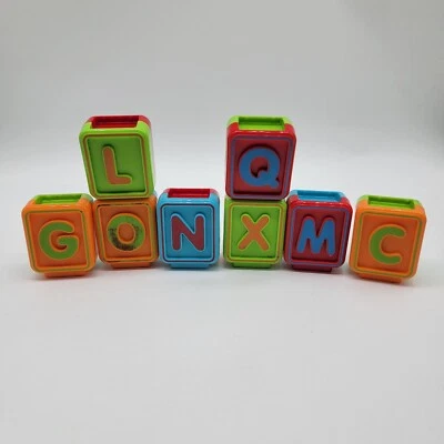 Vtech Sit To Stand Alphabet Train Replacement Letter Blocks 8 Blocks 16 Letters - Image 1 of 4