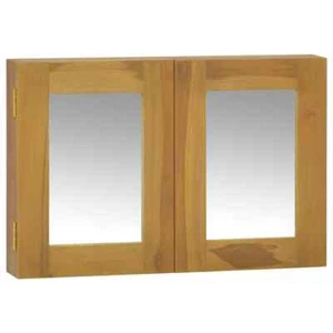 Mirror Cabinet 23.6"x3.9"x15.7" Solid Wood Teak vidaXL - Picture 1 of 9