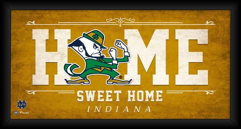 Notre Dame Fighting Irish Framed 10x20 Home Sweet Home Collage Cover