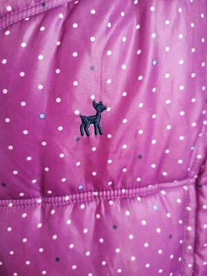 Old Navy ON Purple Polka Dot Zip Up Sleeveless Puffer Vest Kids Girl XL - Image 1 of 4