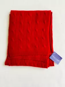 Ralph Lauren Collection 100% Cashmere Cable Knit Scarf - Unisex - Picture 1 of 5