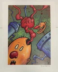 Frank Forte Signed 8.5x11 Inch Print Brain Removal Asylum Press - Picture 1 of 1