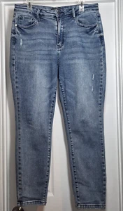 Judy Blue 11/30 Boho Babe Vintage High Rise Slim Fit Jeans Medium Blue (32x29) - Bild 1 von 11