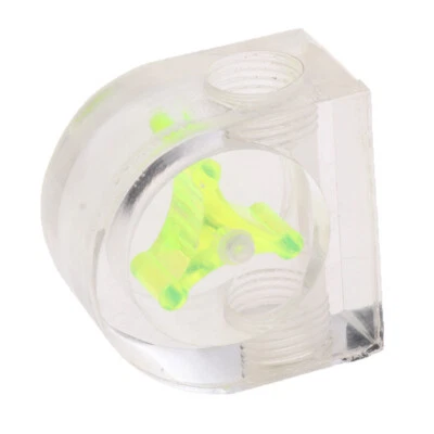 Wasserkühlung Durchflussmesser Acryl G1/4'' Durchflussanzeige 2 Wege Grün - Bild 1 von 4