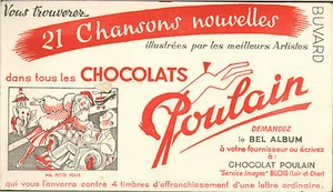 CHOCOLAT POULAIN MA PETITE FOLIE BUVARD BLOTTING PAPER - Picture 1 of 1