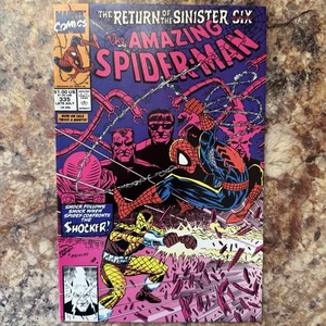 Amazing Spider-Man 335. FN-. 1990. Part 2 Of The Return Of The Sinister Six - Picture 1 of 2