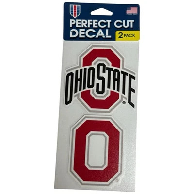 Наклейки идеального покроя Ohio State Buckeyes 2 4X4 Athletic O And Block O Wincraft - Изображение 1 из 2